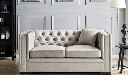 Luxe 3 & 2 Seater Sofa Set in Slate Grey – Clearance Offer