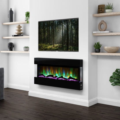 Malachi Modern Electric Fire - Various Colours & Sizes