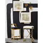 Sorelle Bar Stool – Black or Ivory Velvet with Gold Frame