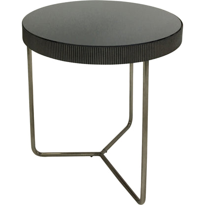 Knights Black Tinted Glass Side Table Set