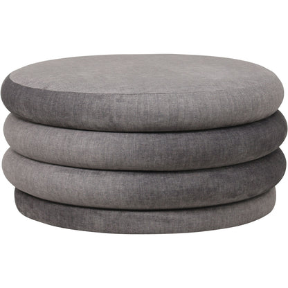 Celine Upholstered Storage Ottoman – Grey Fabric Base