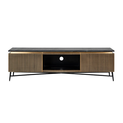 Modern Inessa Marble Iron TV Unit Contemporary Design