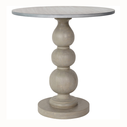 Bertie Grey Washed Side Table with Painted Top