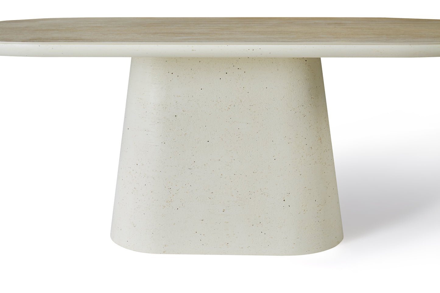 Elara Rectangular Ivory & Travertine Dining Table – 6–8 Seater 200cm
