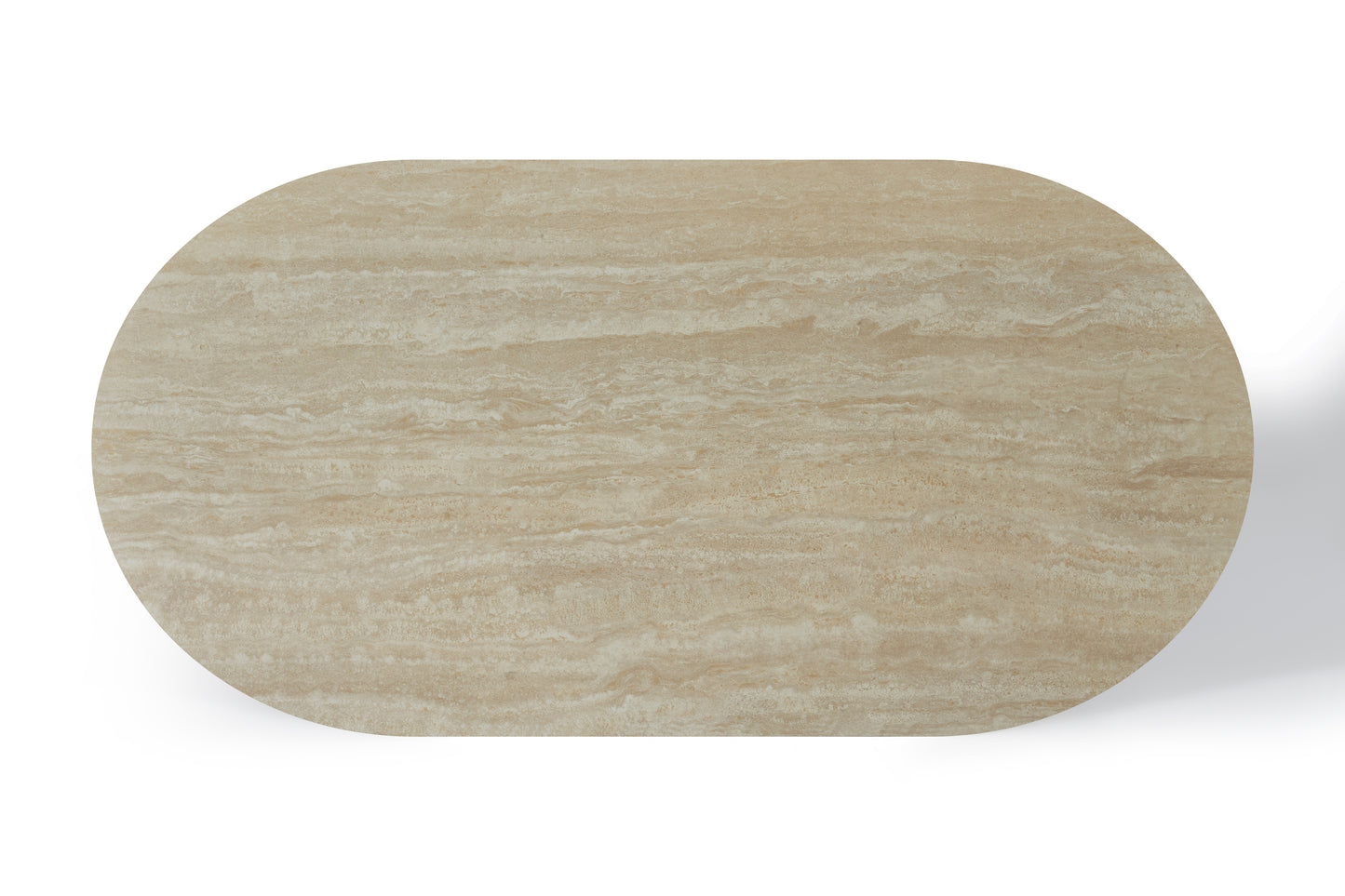 Elara Rectangular Ivory & Travertine Dining Table – 6–8 Seater 200cm