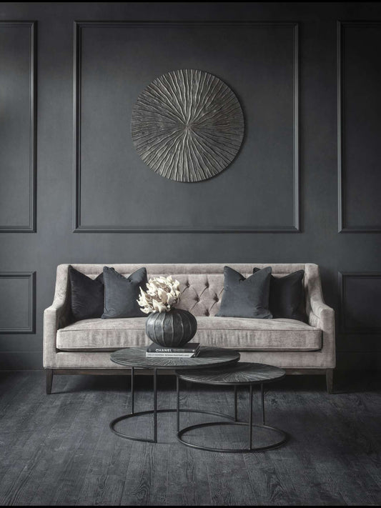 Ellis Upholstered Sofa – 3 Seater in Grey