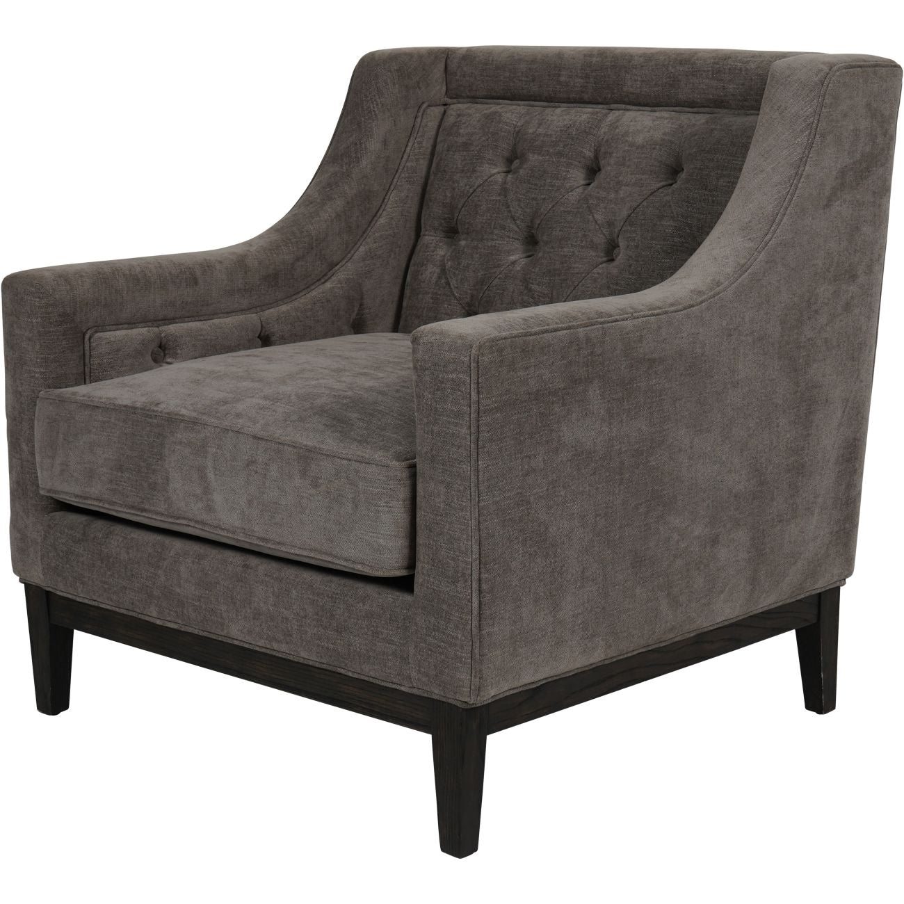 Ellis Upholstered Armchair – Woven Fabric in Grey