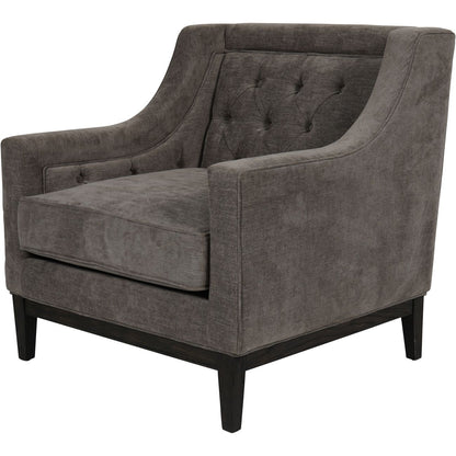 Ellis Upholstered Armchair – Woven Fabric in Grey