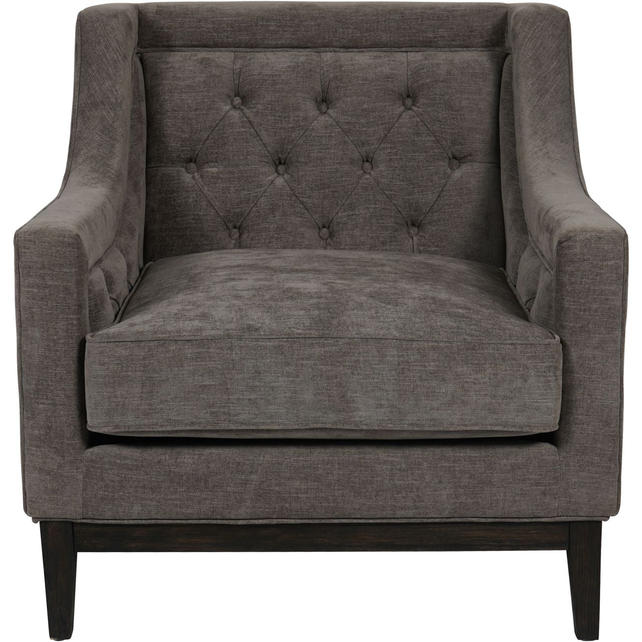 Ellis Upholstered Armchair – Woven Fabric in Grey