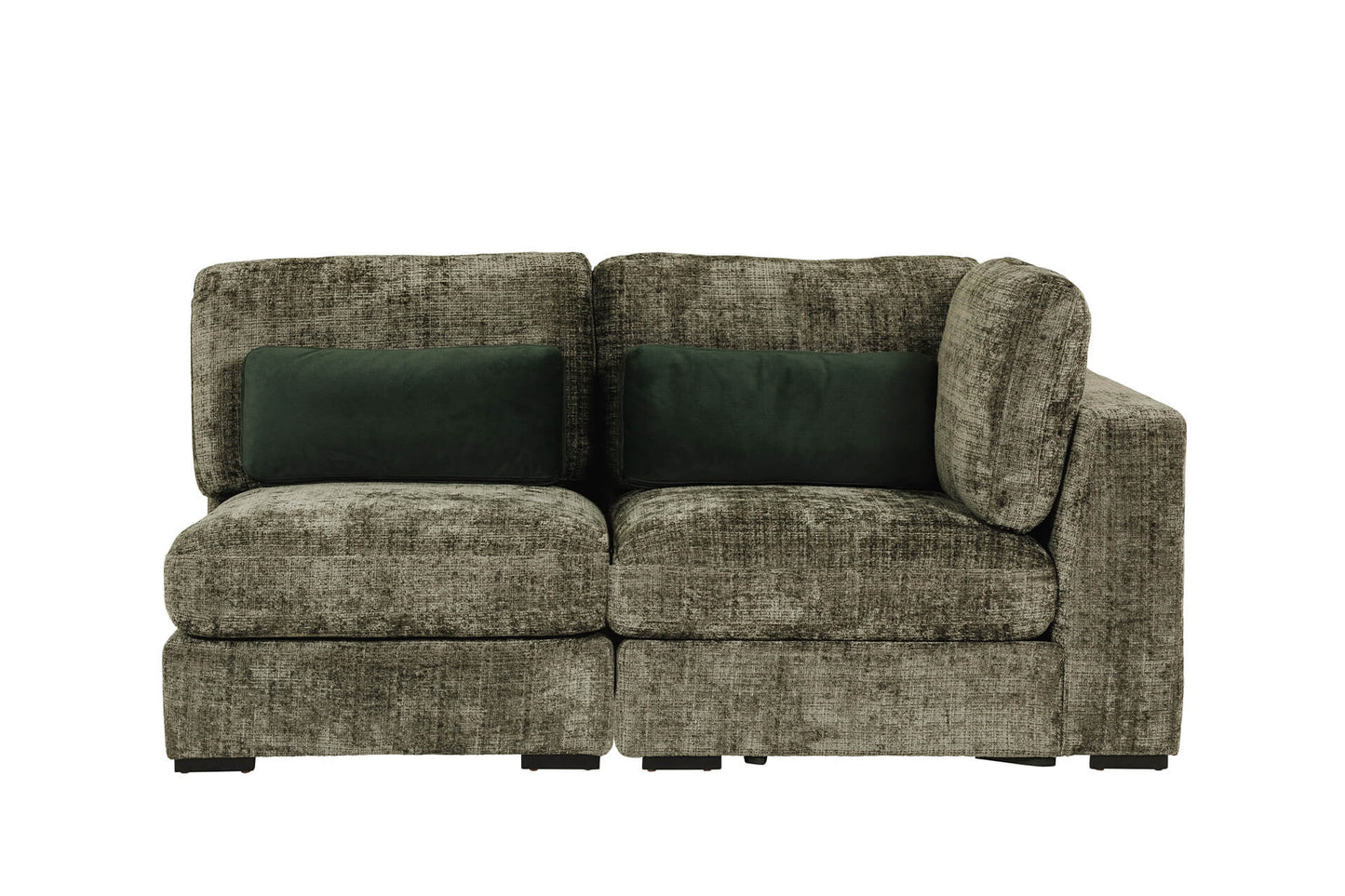 Heron Armless Sectional in Green