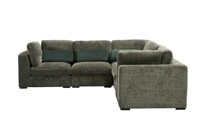 Heron Armless Sectional in Green