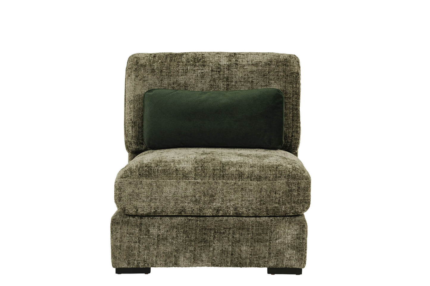 Heron Armless Sectional in Green