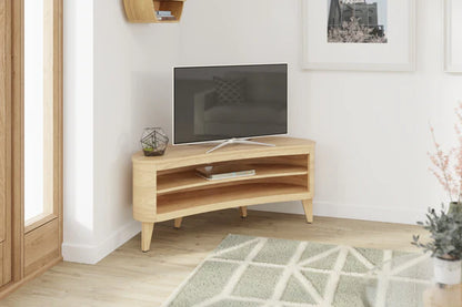 Oakland Curved TV Stand Contemporary Curved Design