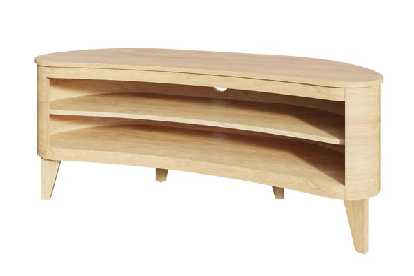 Oakland Curved TV Stand Contemporary Curved Design