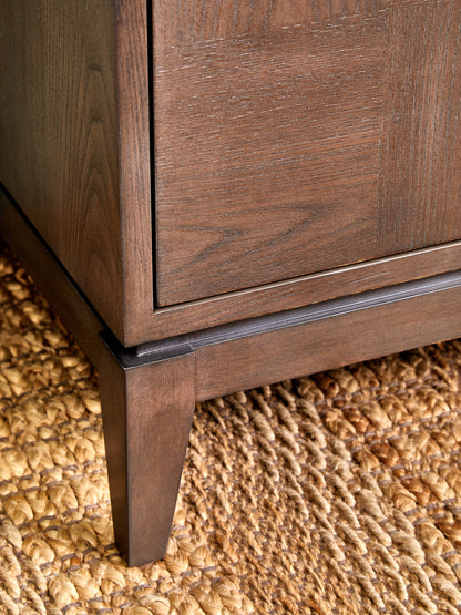 Nola 2-Door Sideboard – Antique Grey Elm Finish