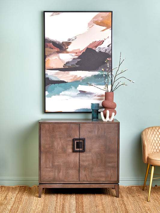 Nola 2-Door Sideboard – Antique Grey Elm Finish
