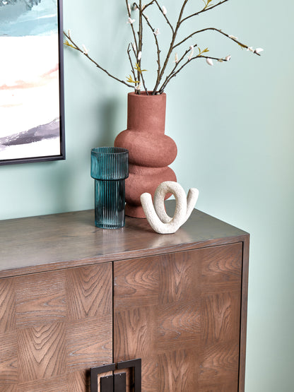 Nola 4-Door Sideboard – Antique Grey Elm Finish