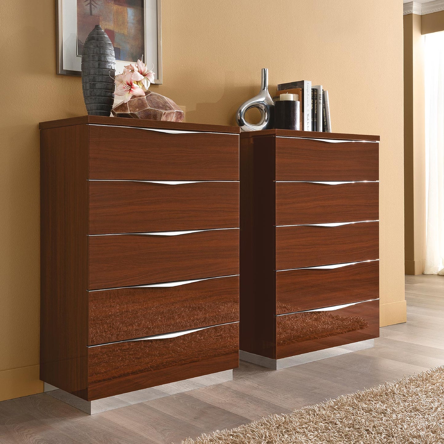 Caligula 5 Drawer Tallboy - Various Colours