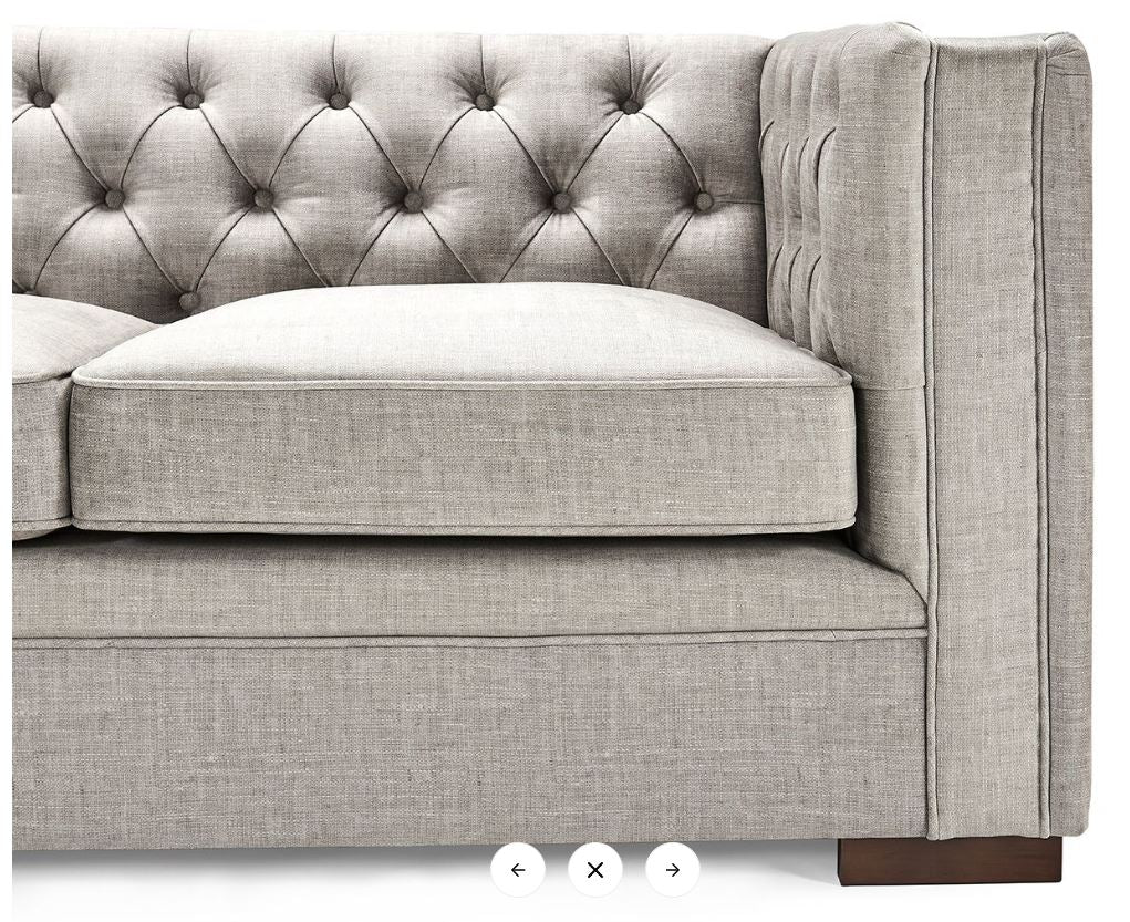 Luxe 3 & 2 Seater Sofa Set in Slate Grey – Clearance Offer