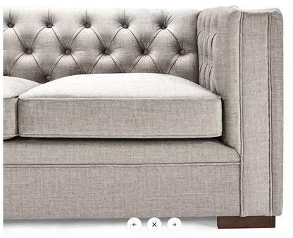 Luxe 3 & 2 Seater Sofa Set in Slate Grey – Clearance Offer