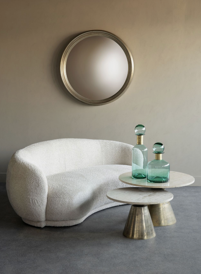 Seraphina Round Convex Mirror – L 102cm