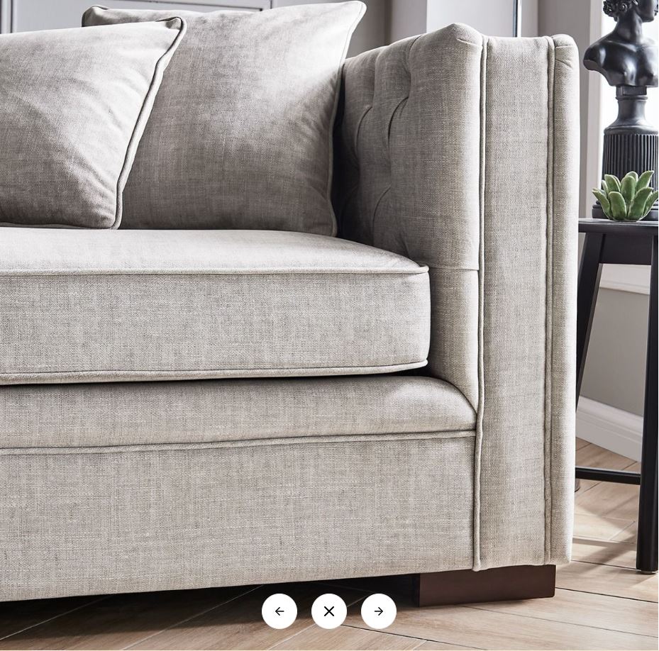 Luxe 3 & 2 Seater Sofa Set in Slate Grey – Clearance Offer