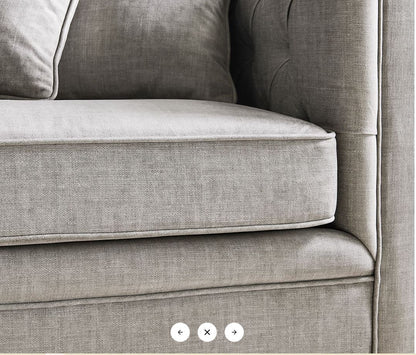 Luxe 3 & 2 Seater Sofa Set in Slate Grey – Clearance Offer