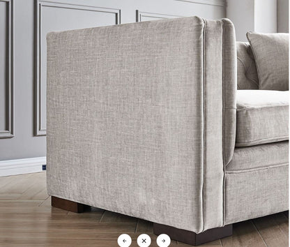 Luxe 3 & 2 Seater Sofa Set in Slate Grey – Clearance Offer