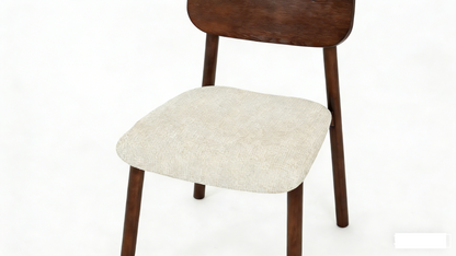 Sorelle Walnut & Cream Dining Chair