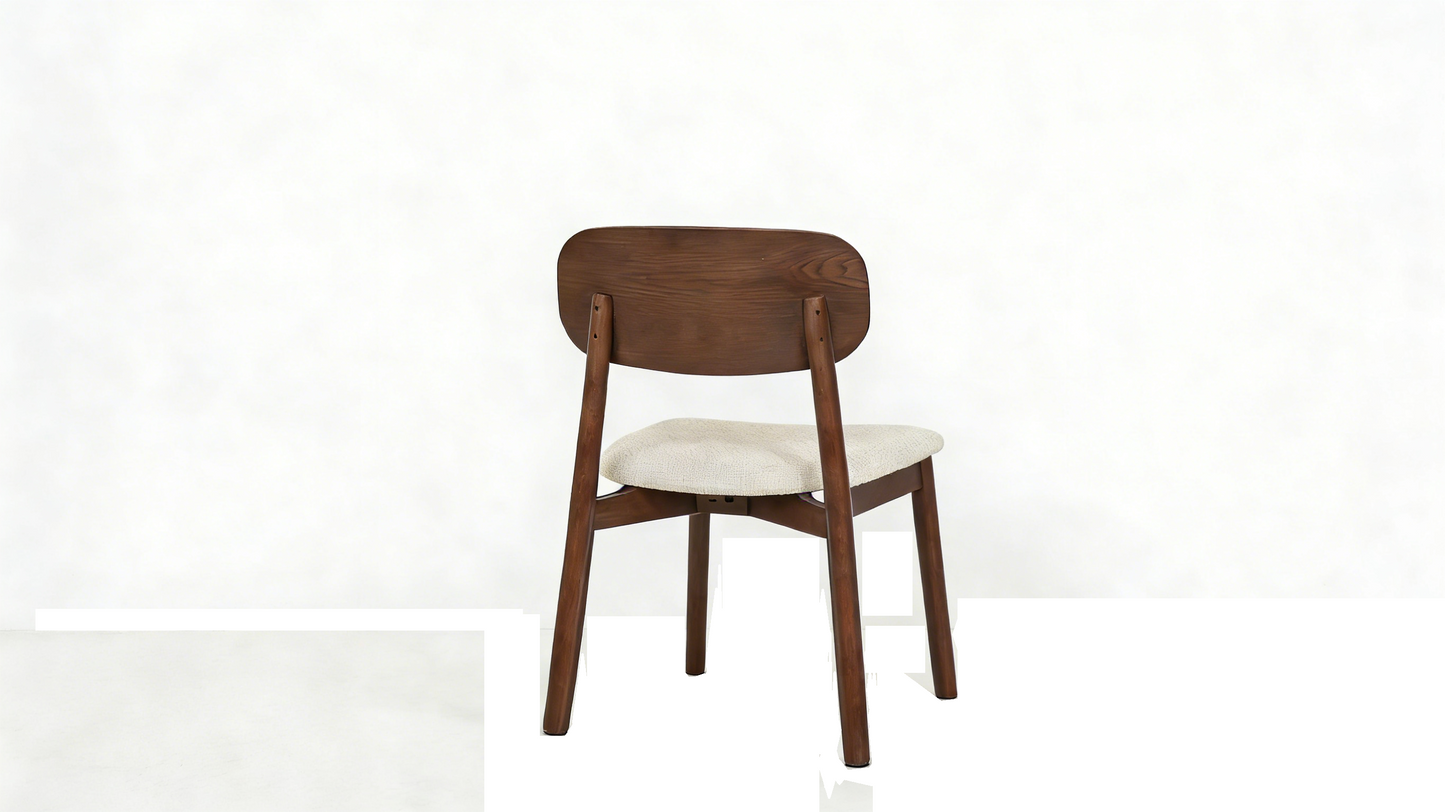 Sorelle Walnut & Cream Dining Chair