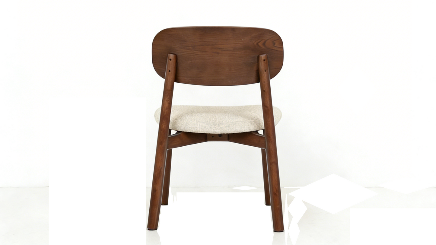 Sorelle Walnut & Cream Dining Chair