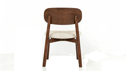 Sorelle Walnut & Cream Dining Chair