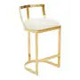 Sorelle Bar Stool – Black or Ivory Velvet with Gold Frame