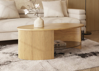 Alessio Fluted Coffee Table