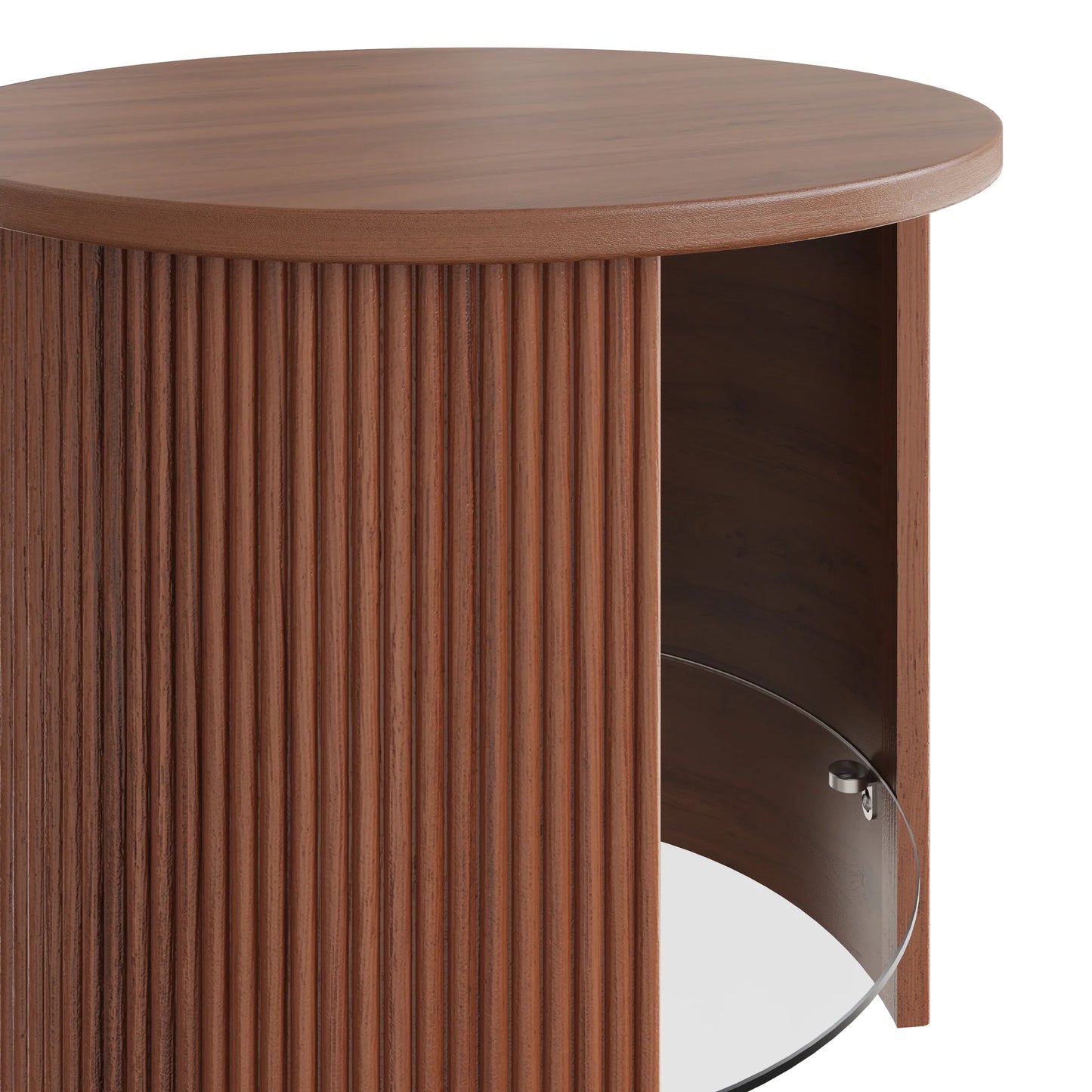 Alessio Fluted Lamp Table