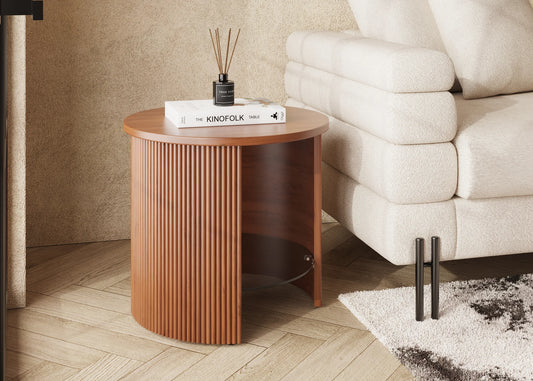 Alessio Fluted Lamp Table