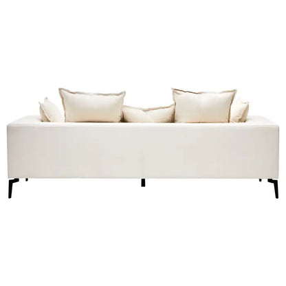 Elsin 3-Seater Sofa – Cream or Grey Fabric