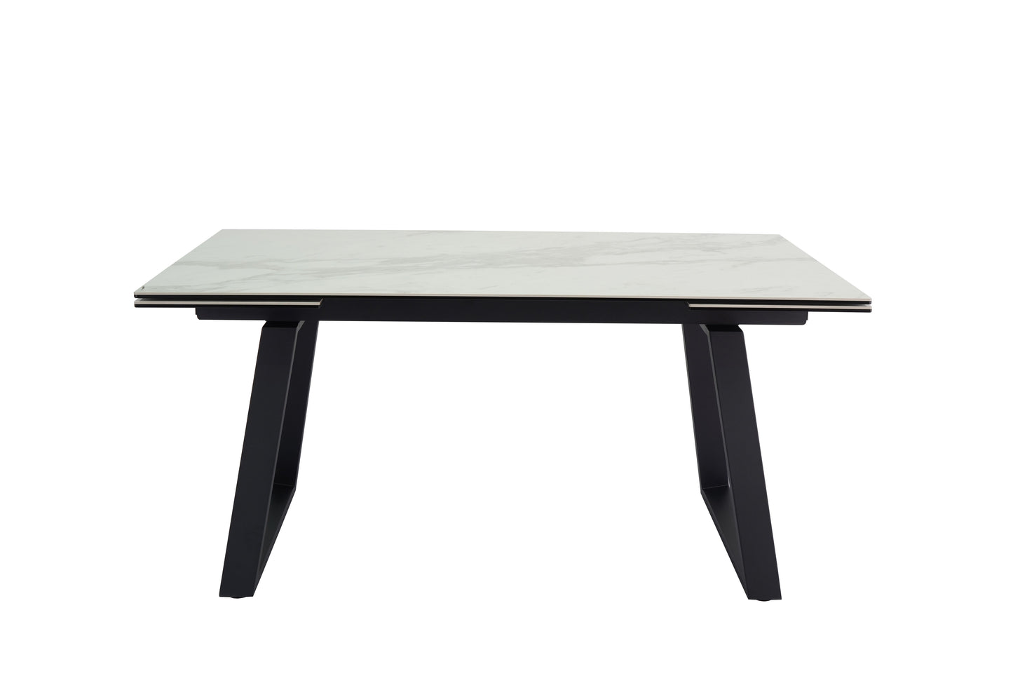 Darcy White Ceramic Marble 1.6m-2.4m Extending Dining Table