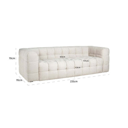 Lumière Cream Sofa