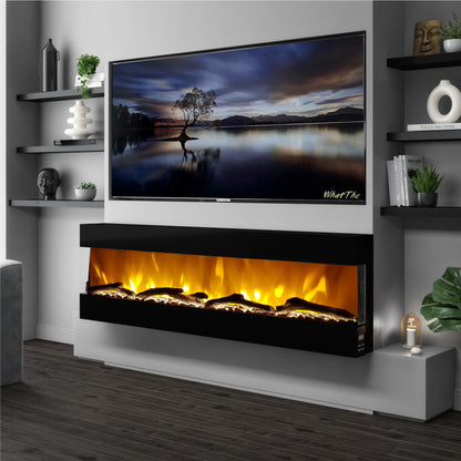 Malachi Modern Electric Fire - Various Colours & Sizes