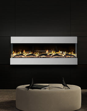 Malachi Modern Electric Fire - Various Colours & Sizes