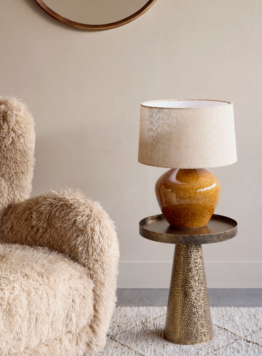 Rowan Large Terracotta Ceramic Table Lamp