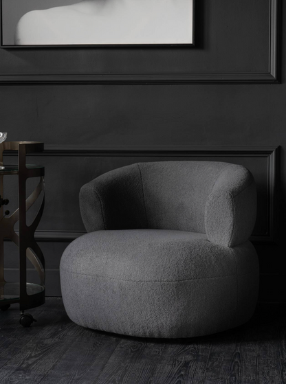 Saturn Boucle Occasional Chair – Modern Accent Seating