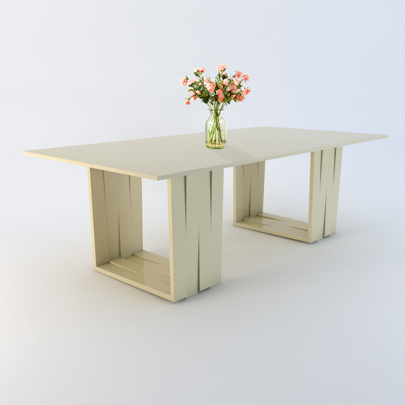 Aria Duo Quartz Dining Table