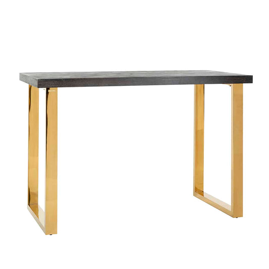 Bronwyn Black Oak Breakfast Bar Table Elegant and Durable