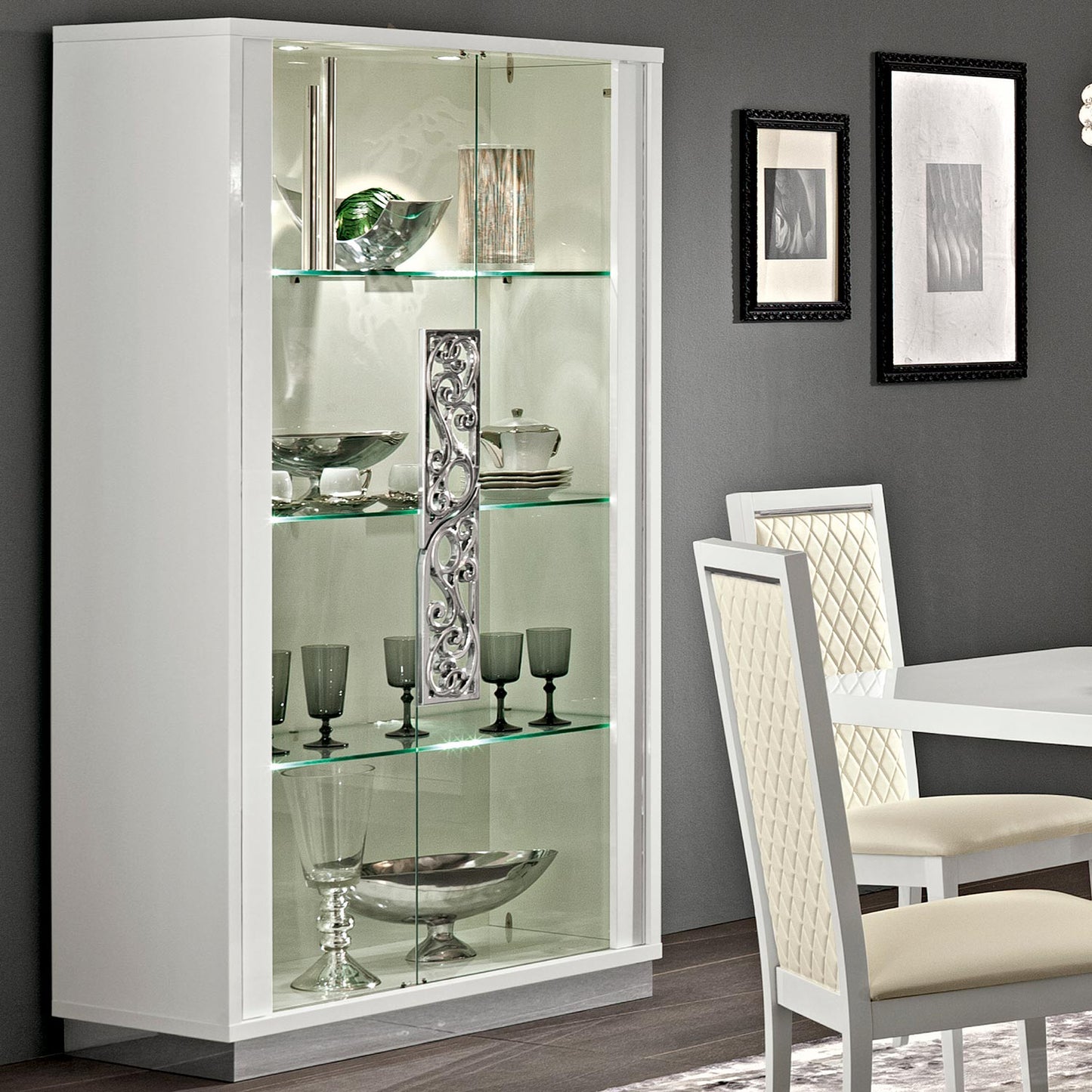 Caligula 2dr Display Cabinet - Various Colours