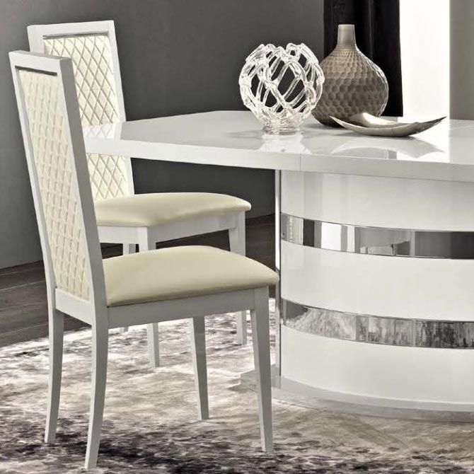 Rombi High Gloss Dining Chair