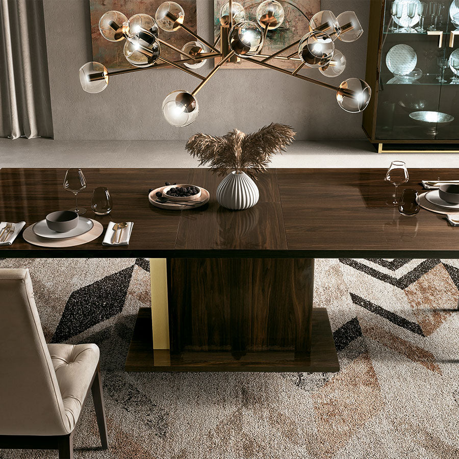 Florentina Walnut Patrizio Extending Dining Table