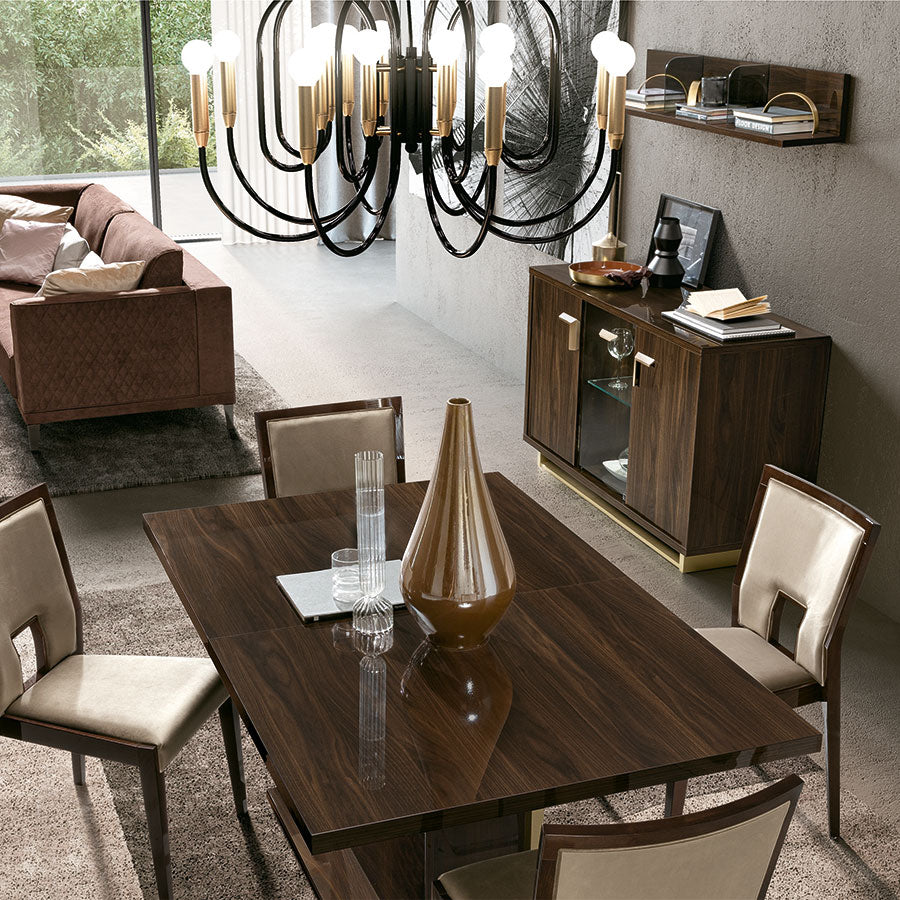 Florentina Walnut Patrizio Extending Dining Table