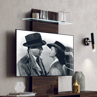 Florentina Walnut Patrizio 2dr LED TV Unit & Wall Panel